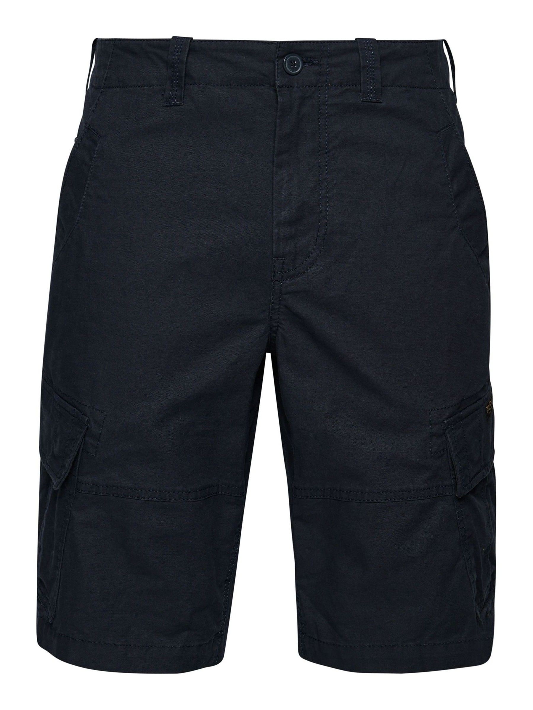 Marineblauw - Superdry vintage logo cargoshorts