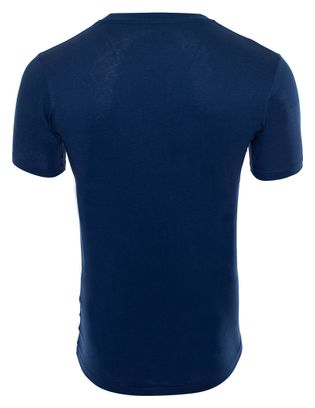 T-Shirt Manches Courtes Rubb'r Moustache Bleu