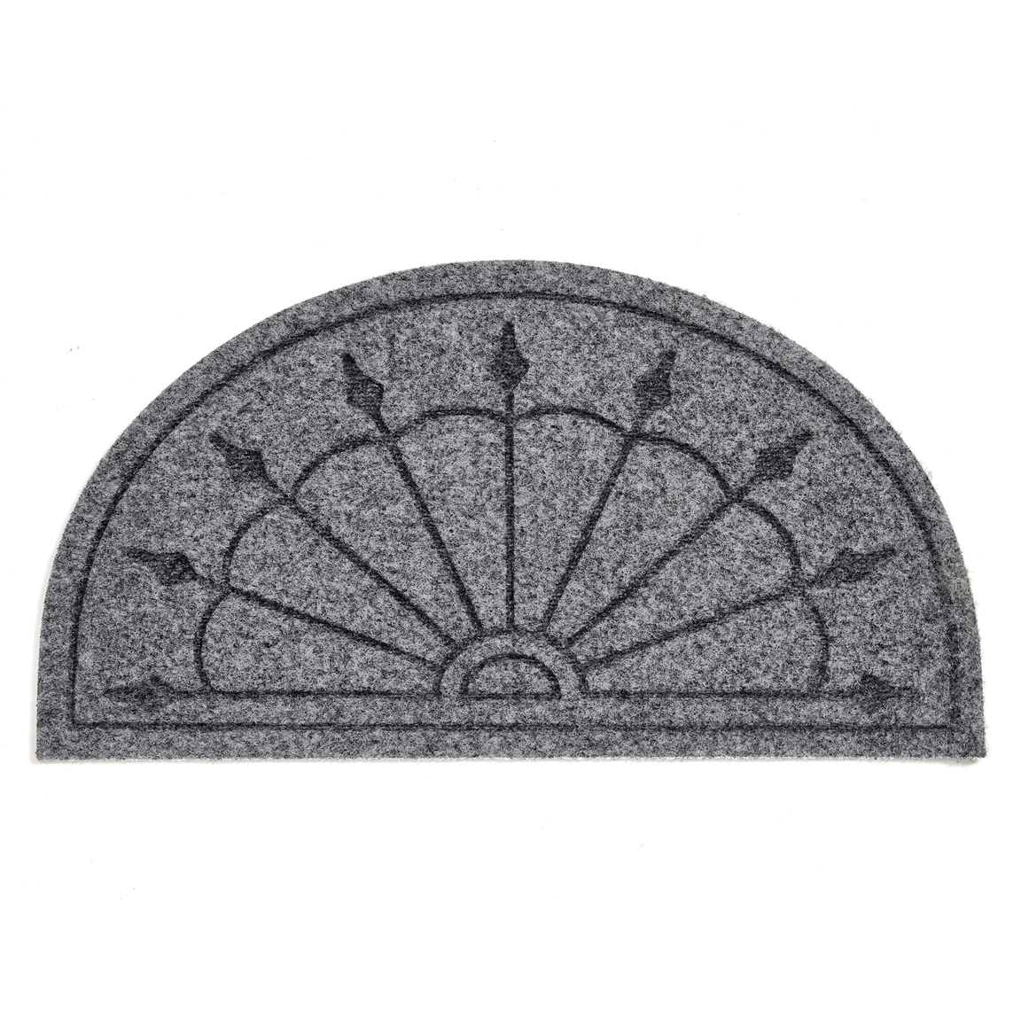 Tapis demi-lune gris ou beige