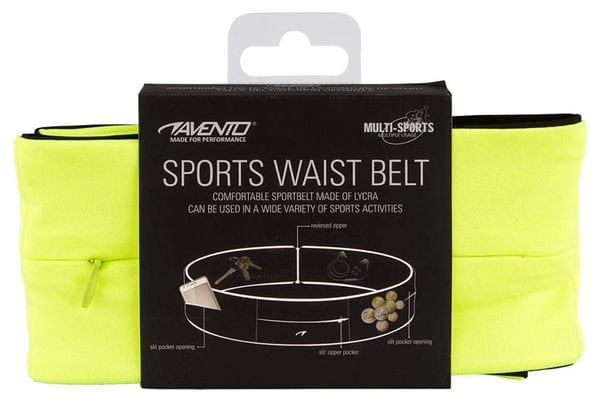 Avento Ceinture abdominale 21PR-FGZ-L Taille L Lycra Jaune