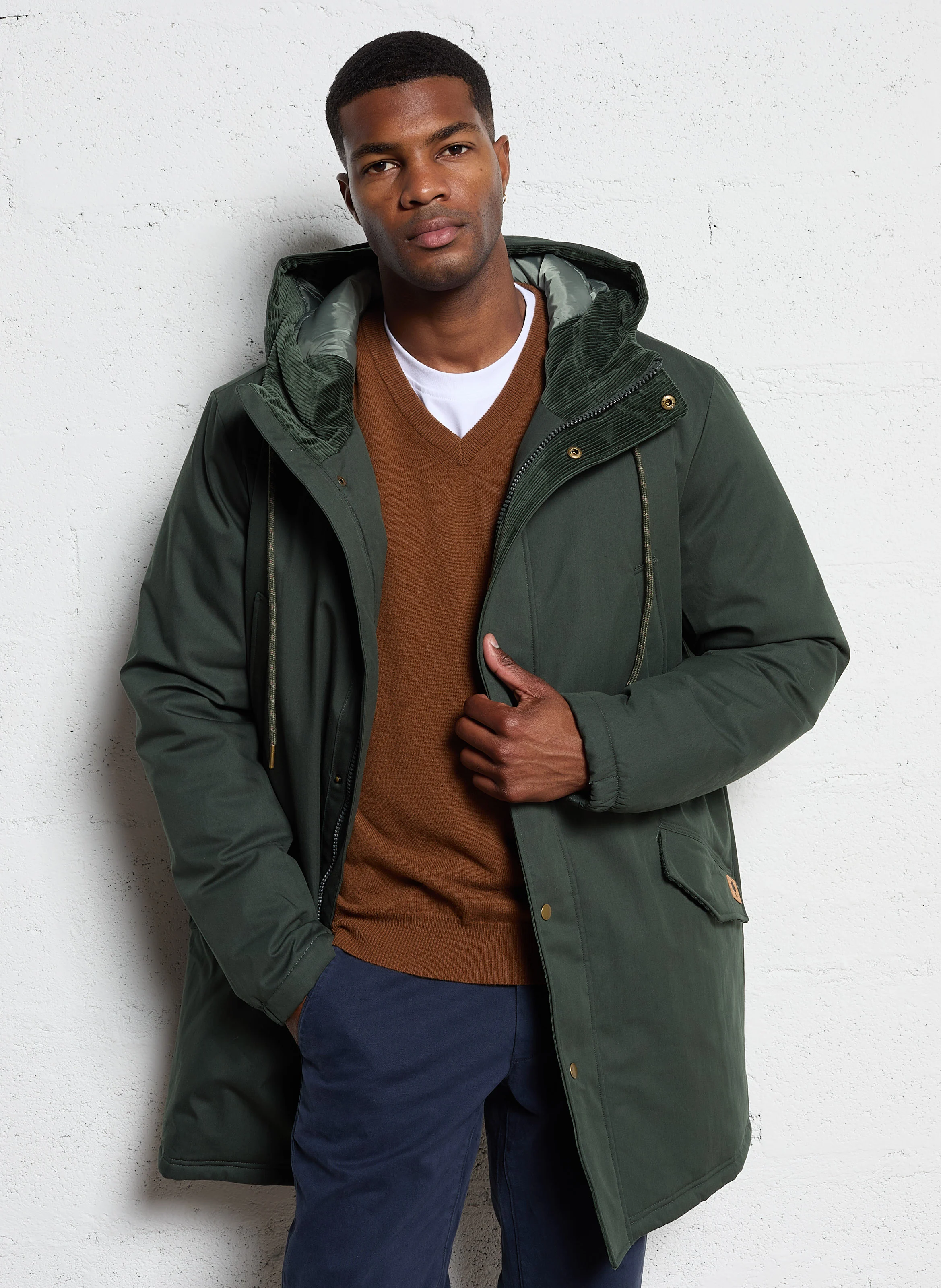 CHEVERNY - Parka oversize en coton mélangé | Vert