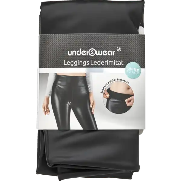 Leggings Leder-Imitat schwarz M (40 / 42)