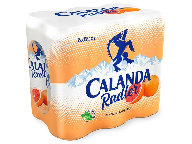 Calanda Bier Radler Grapefruit 6 x 0.5 l Alkoholhaltiges Biermischgetränk aus der Schweiz