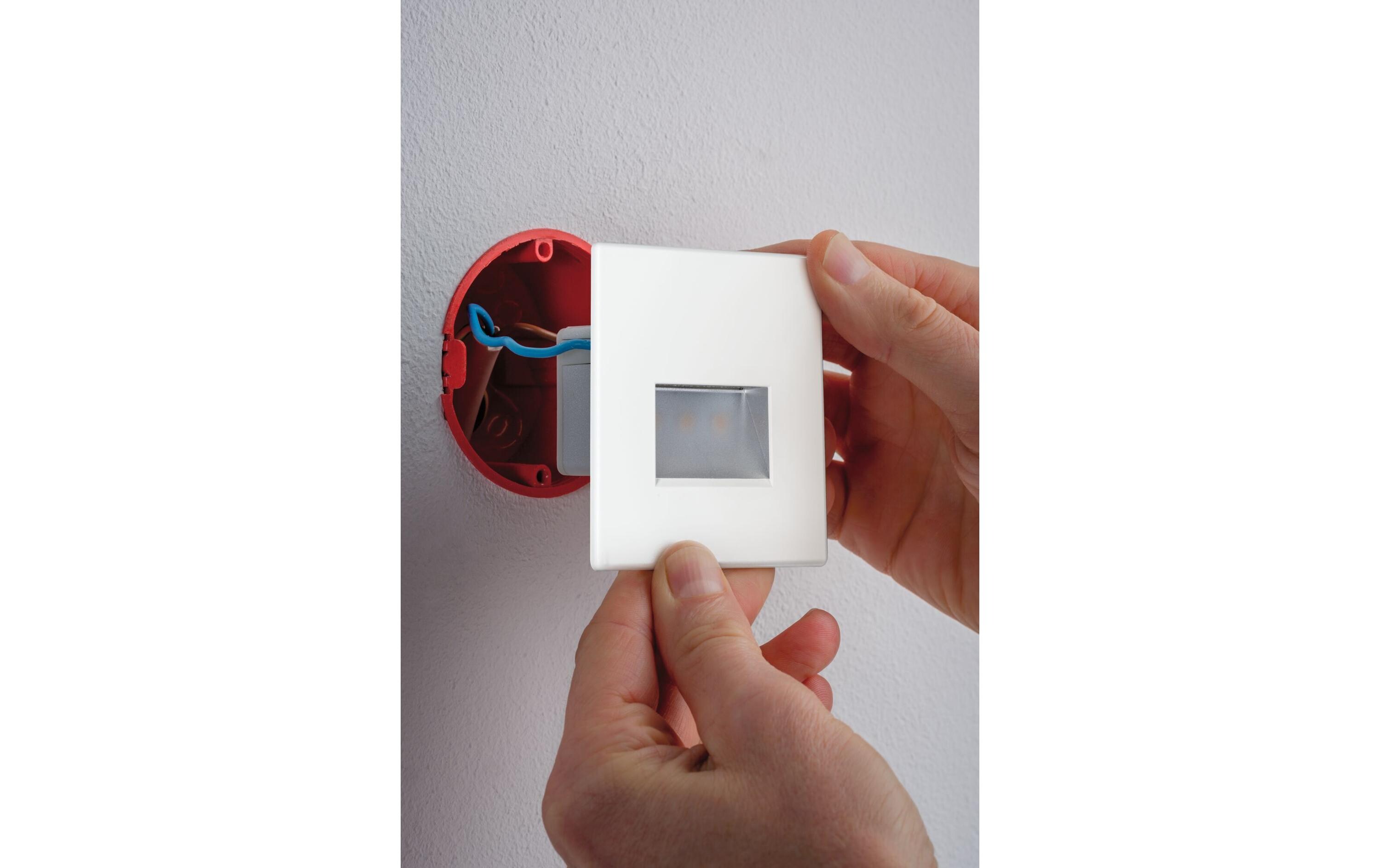 Wandeinbauleuchte LED Edge Quadro, 1.2W, 2700K, WeissEinbauleuchte