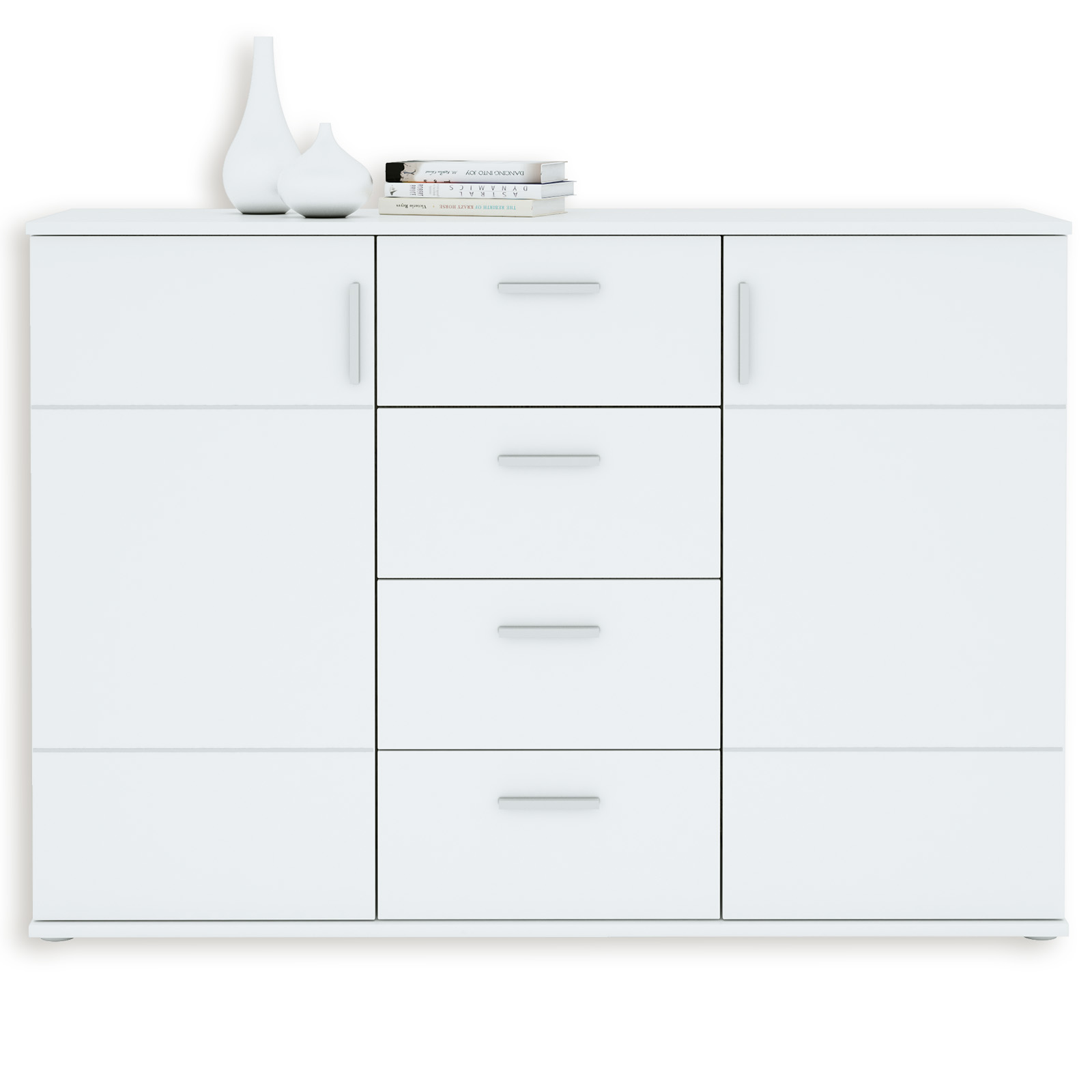 Sideboard - Alpinweiß - 132 cm breit