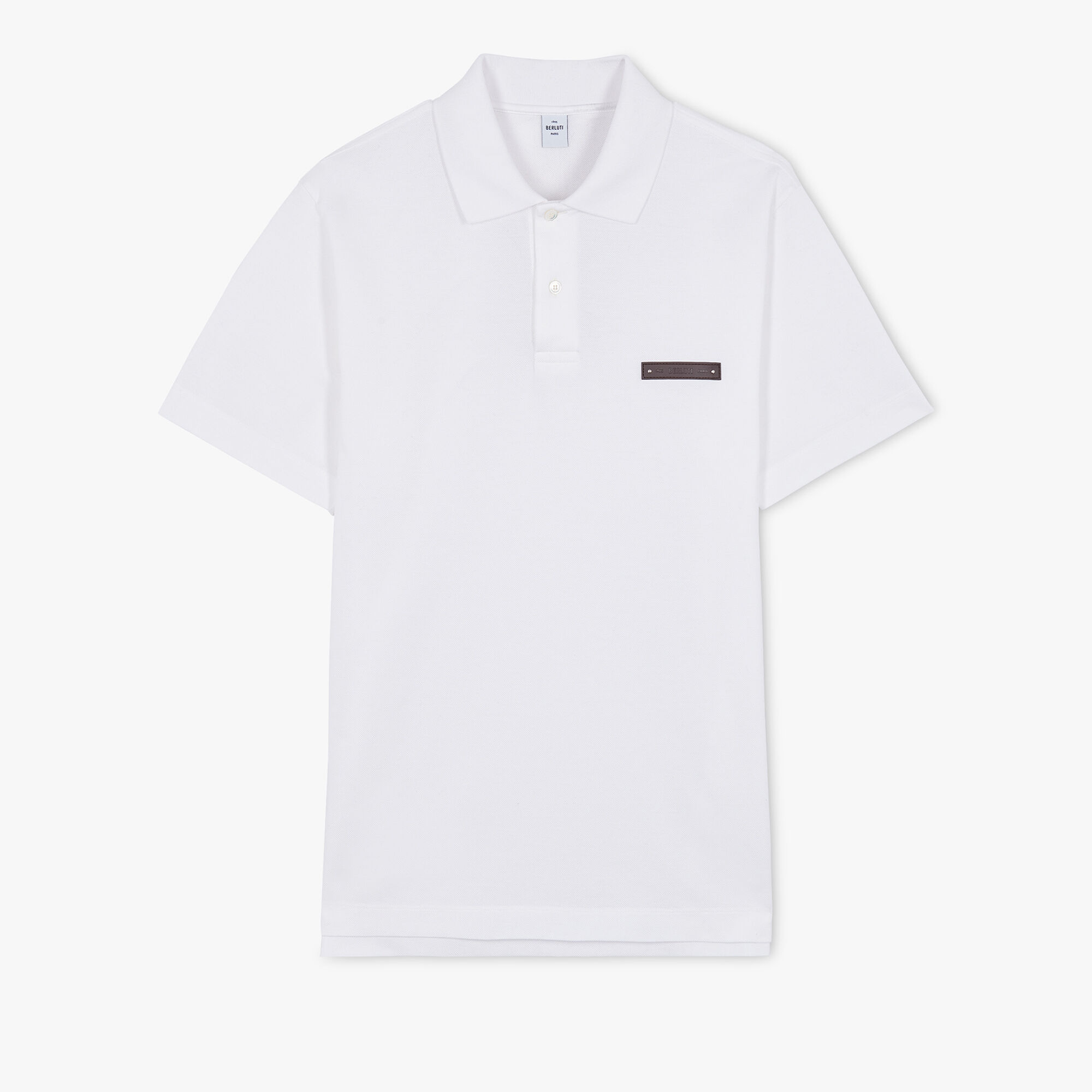 Polo Pique Avec Detail En Cuir