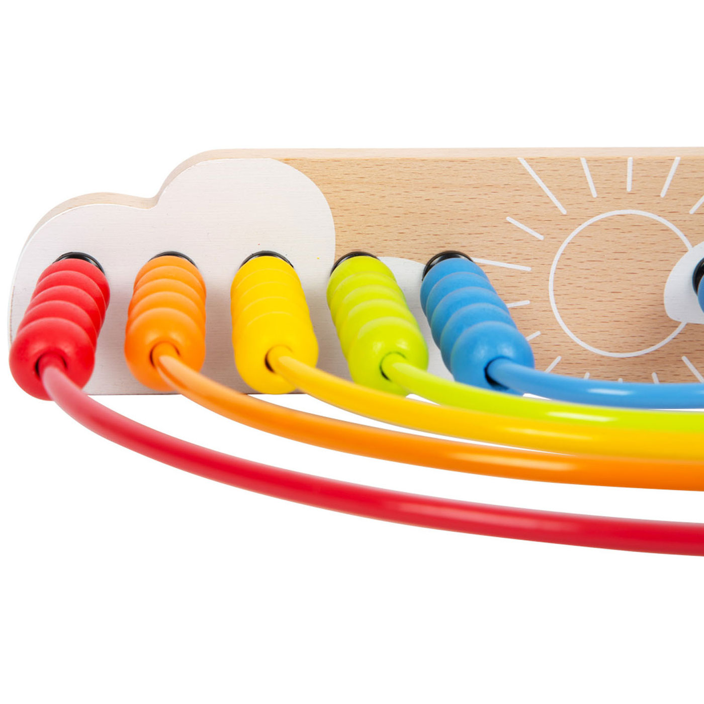 Small Foot-Houten Motoriekspiraal Regenboog