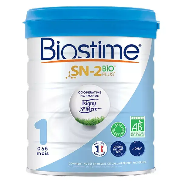 Leite Infantil Orgânico Biostime 1 0-6 meses 800g