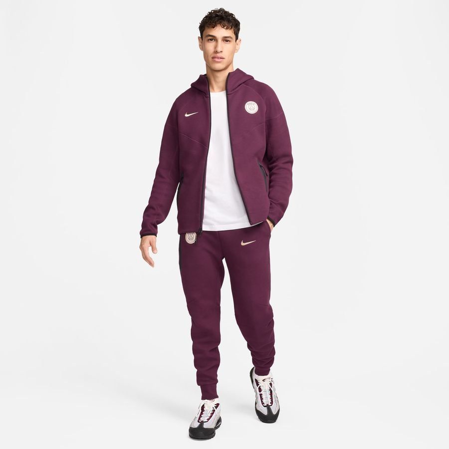 Paris Saint-Germain Bas de Survêtement NSW Tech Fleece - Bordeaux/Orange