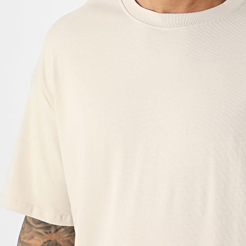 Lot De 2 Tee Shirts Oversize Large 1070521 Noir Beige