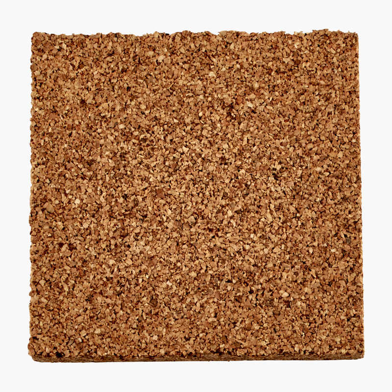 Avstandsplate, kork, 70 x 70 x 10 mm, 25 stk.