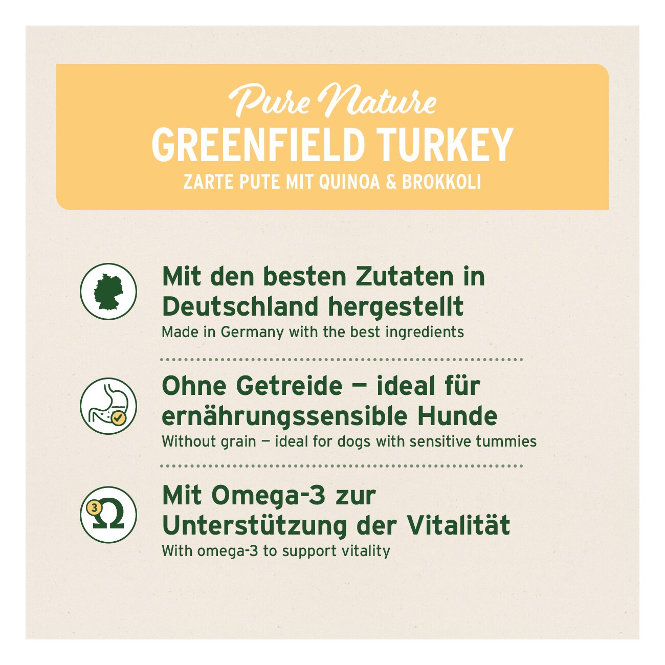 AniForte Nassfutter GreenfieldTurkey Pute 6x400 g