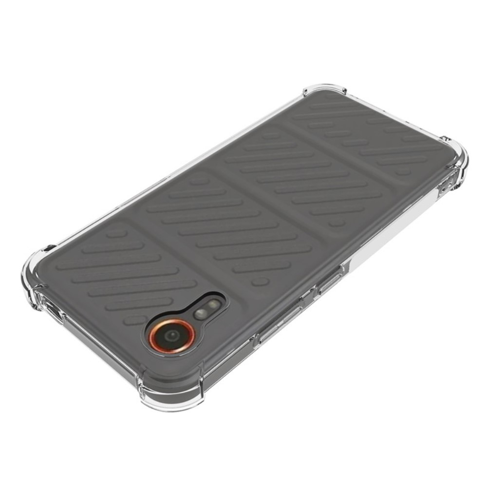 Samsung Galaxy Xcover 7 Gummi Hülle Case Slim Design mit Air Cushion Fallschutz - Transparent