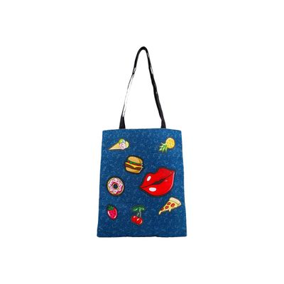 Oh My Pop! Patches - Sac shopping - bleu foncé - Karactermania
