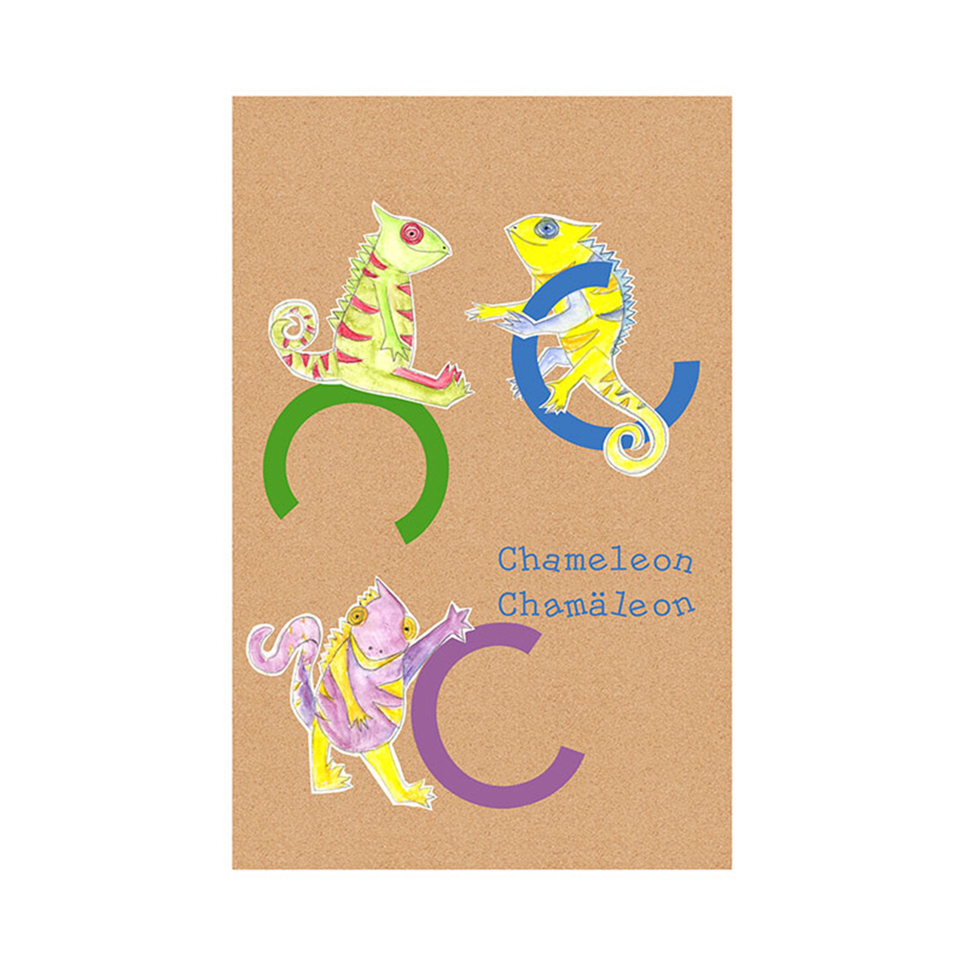 Wandbild ABC ANIMAL C - 50x70 cm