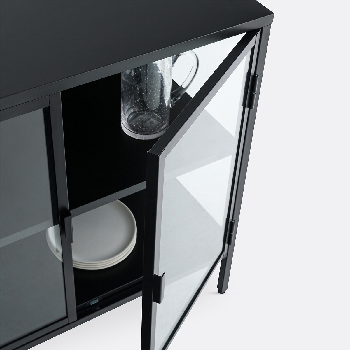 LA REDOUTE INTERIEURS<br>Vitrine, 2 portas, metal de aço, Harlem