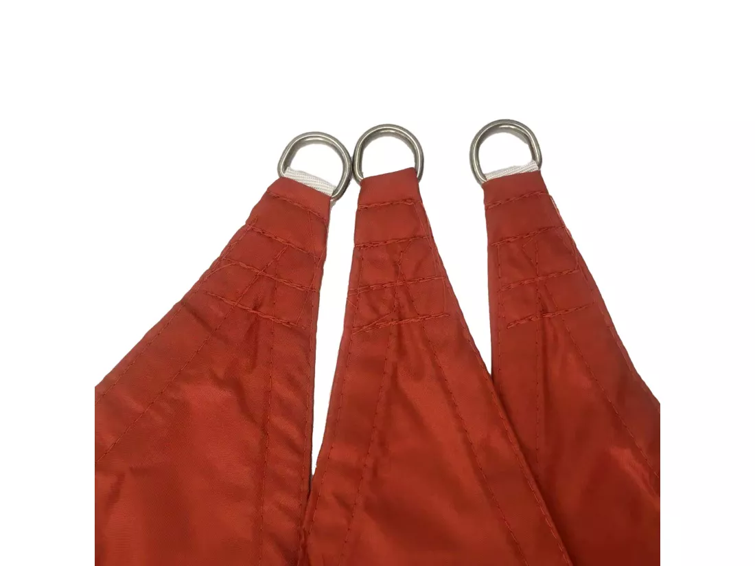 Voile d'ombrage Euclea 300x300x300 Polyester Imperméable Acier Rouge