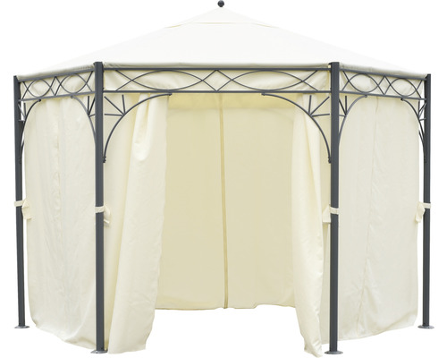 Paviljoen Bellavista – Home & Garden® 3,45 x 3,45 x 2,70 m hexagonaal beige