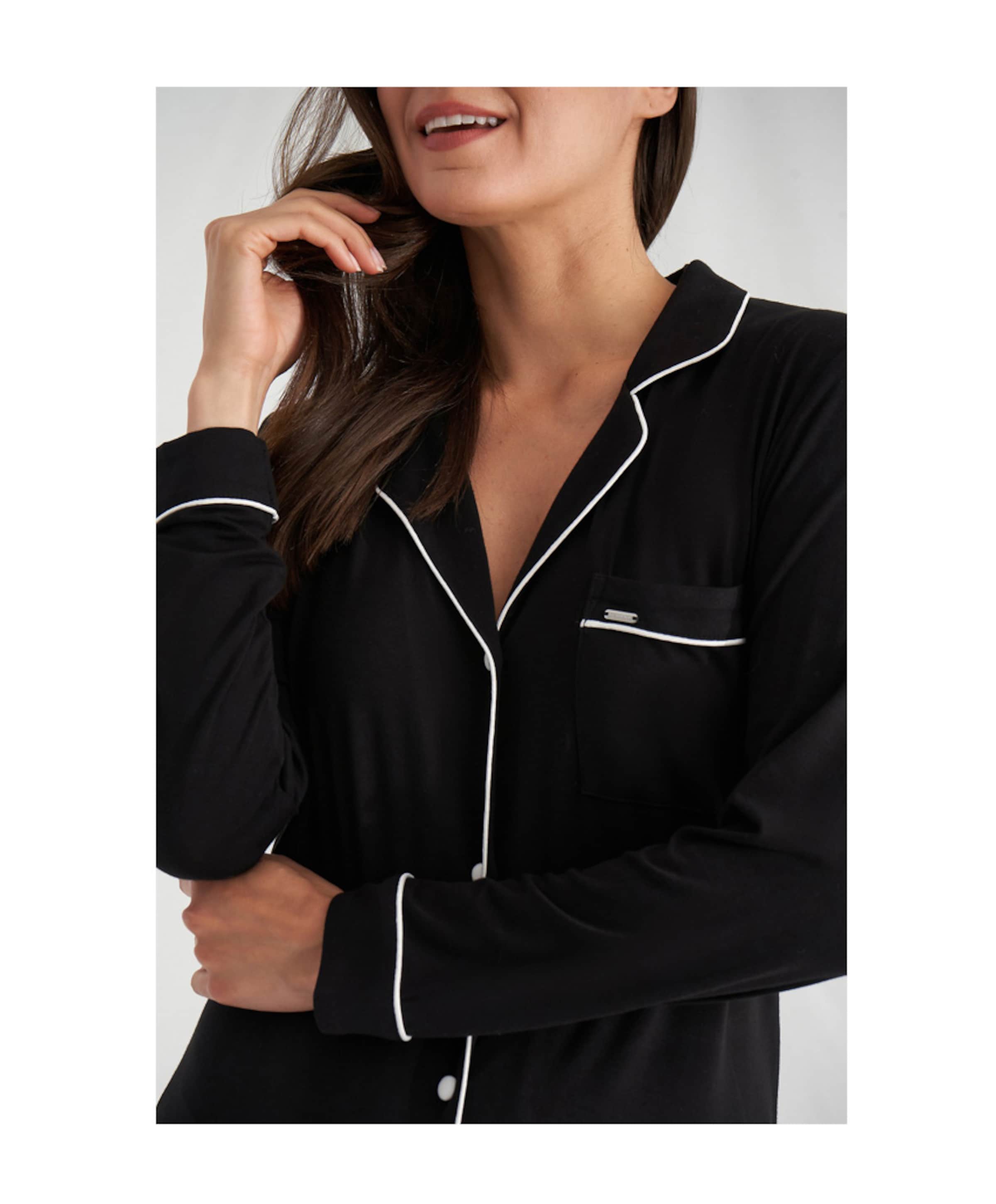 Pretty you London Dames nachthemd zwart