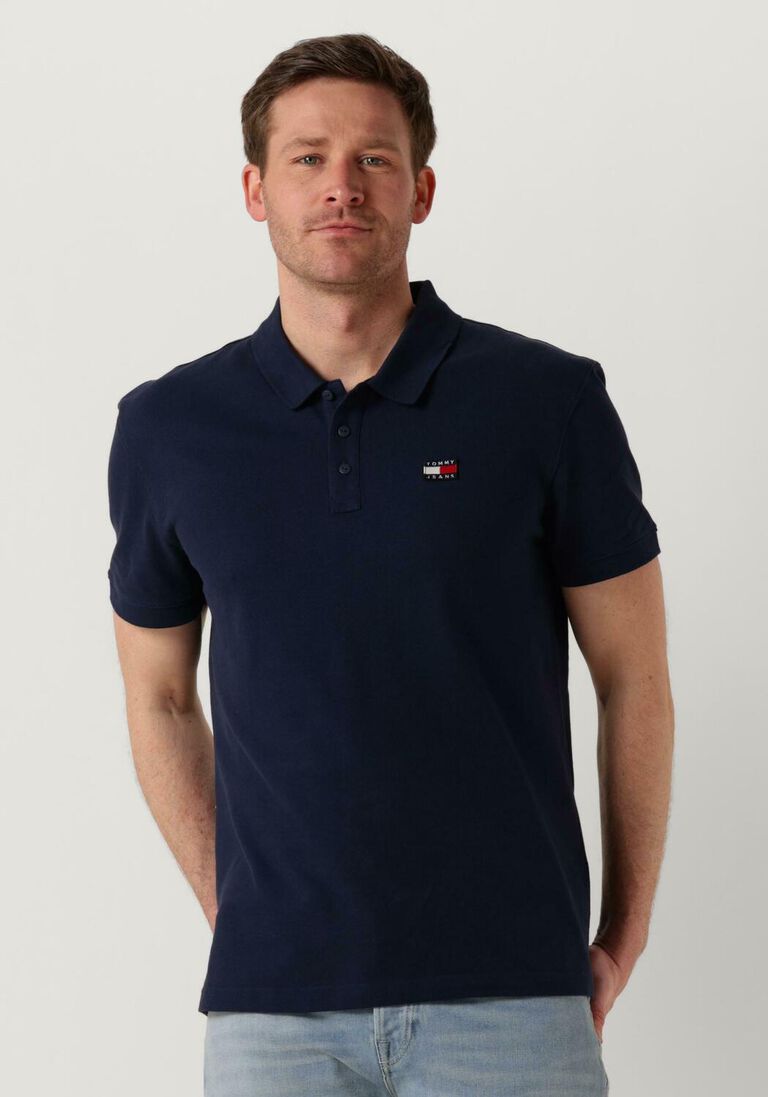 TOMMY JEANS donkerblauwe tommy jeans polo tjm clsc xs badge polo