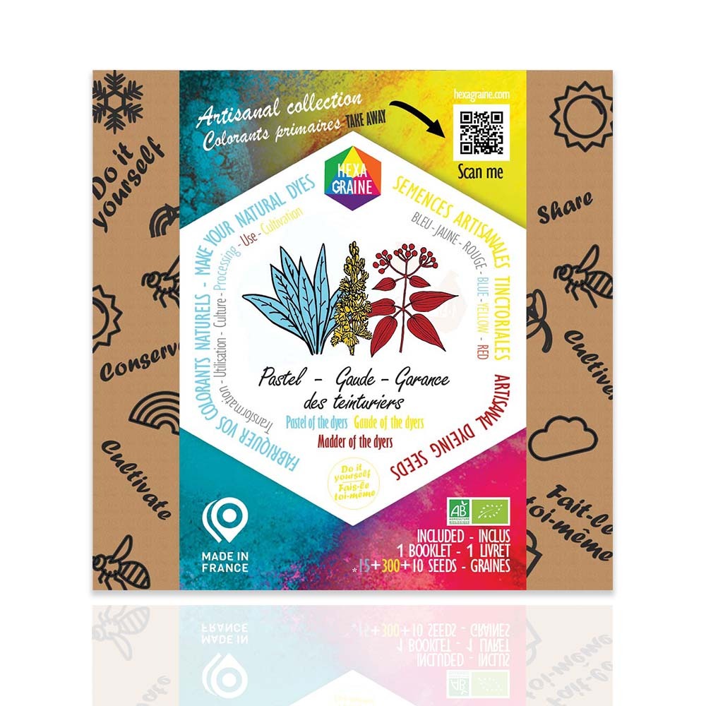 Coffret de semences tinctoriales colorants primaires