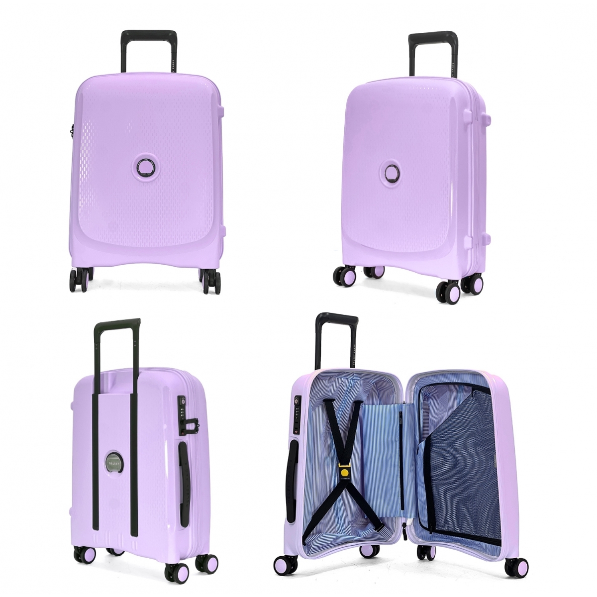 Delsey Lot 2 valises rigides Delsey Beaumont cabine 55cm et soute extensible 71cm TSA