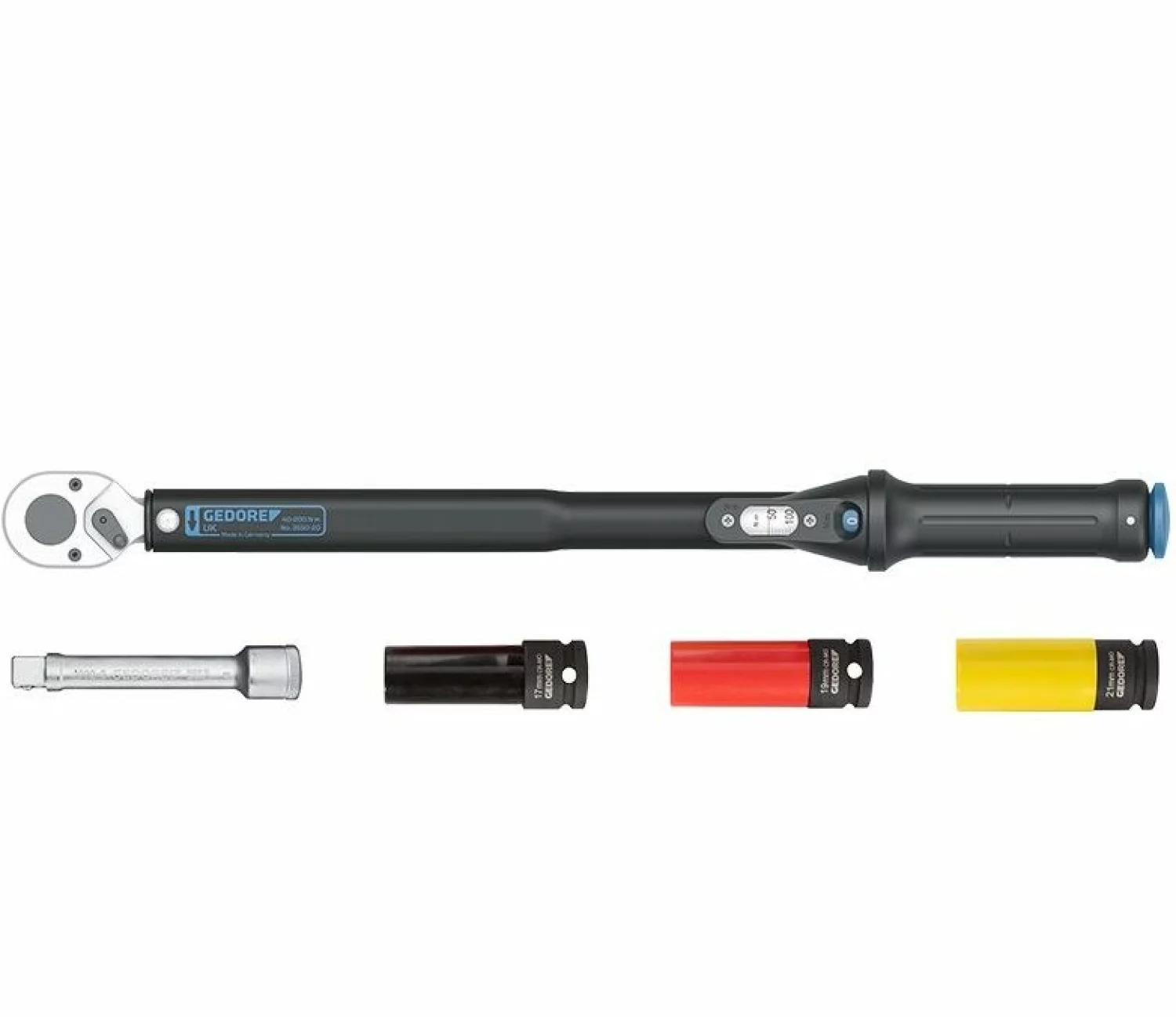 Gedore 3550 UK LS4 5-delige Omschakelbare momentsleutelset - 1/2