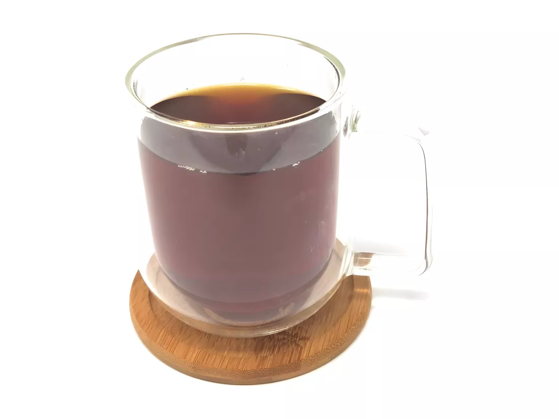 Lot de 6 dessous de verre en bambou - D. 9,8 cm - Marron