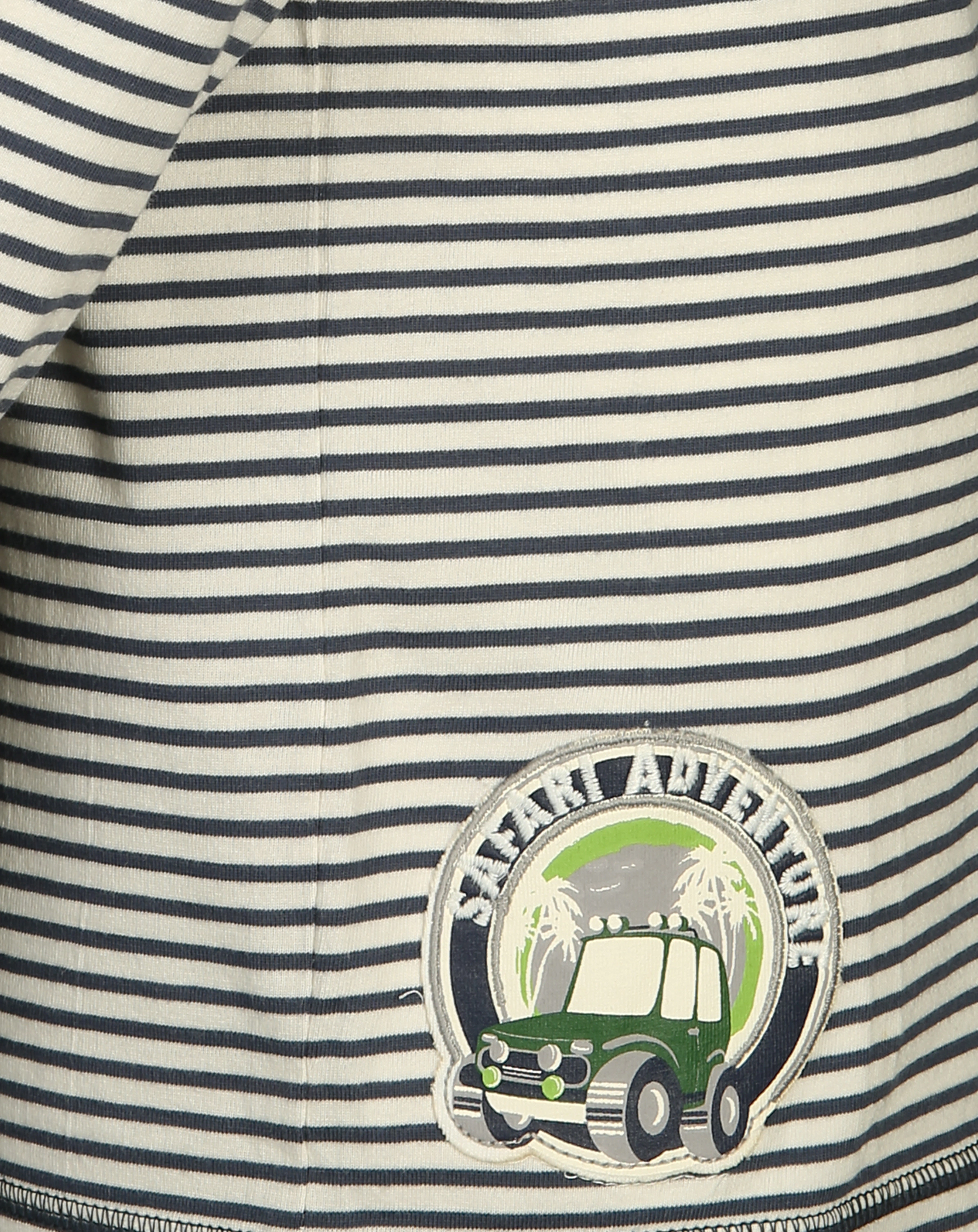 Langarmshirt SAFARI gestreift in weiß/blau