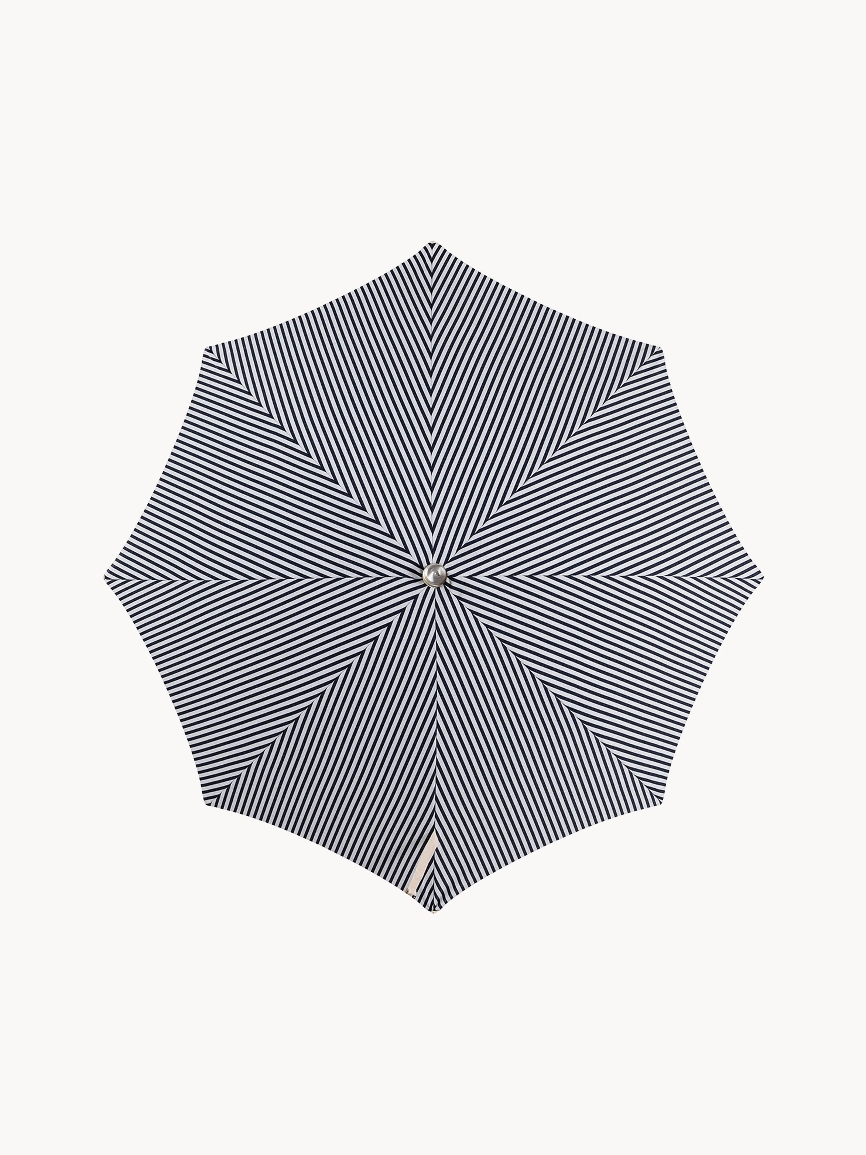 Kantelbare strandparasol Retro met franjes, Ø 180 cm