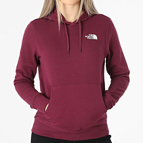 Sweat Capuche Femme Simple Dome Bordeaux
