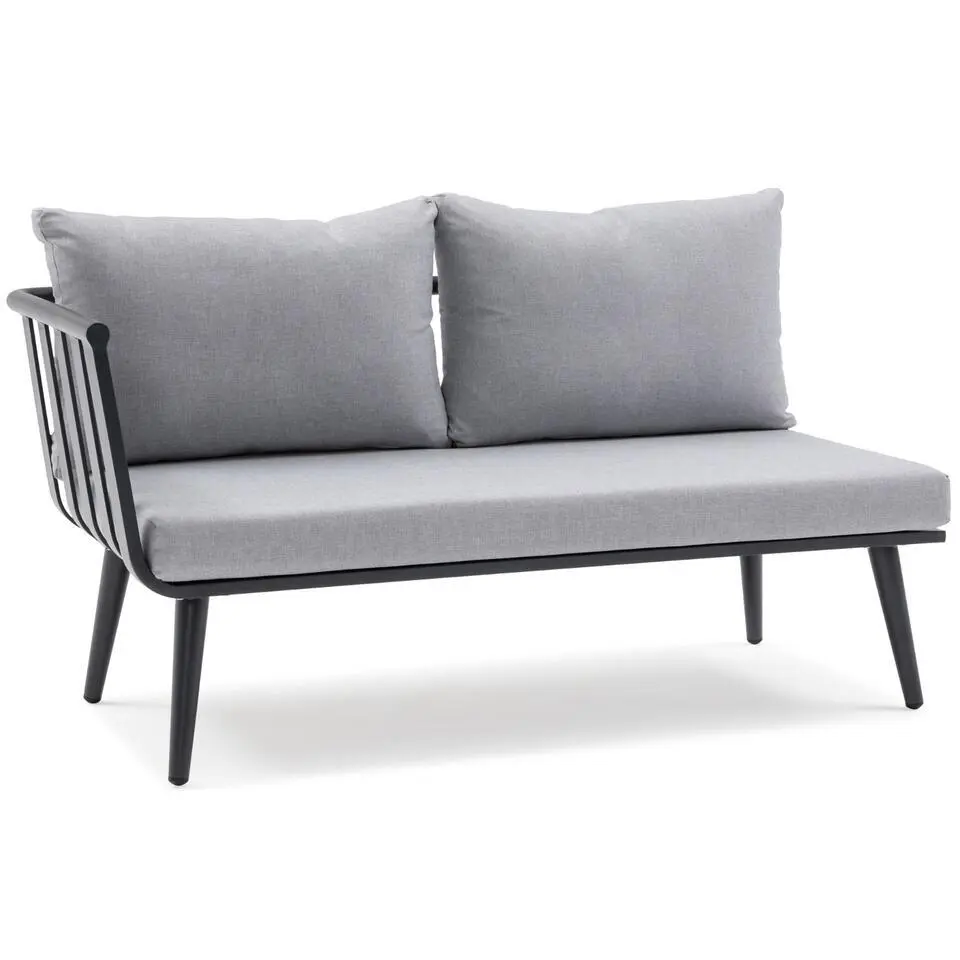 Hoek loungeset 5 personen Aluminium Grijs De Laan Projects