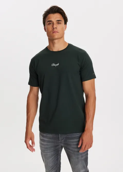 T-shirt met logo print groen (GRN.G)