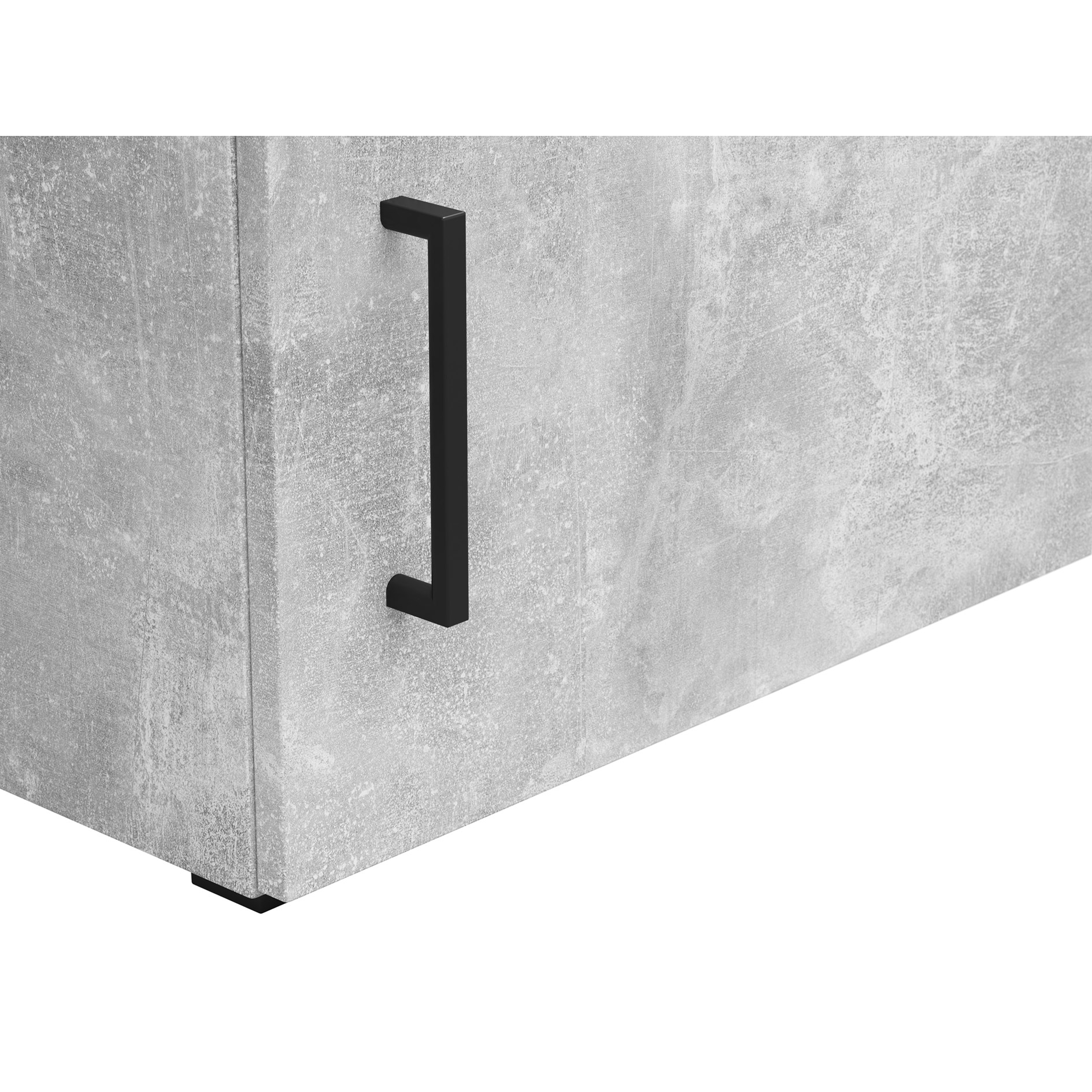 Aufsatzelement - auch hängend verwendbar - Betonoptik - Breite 45 cm