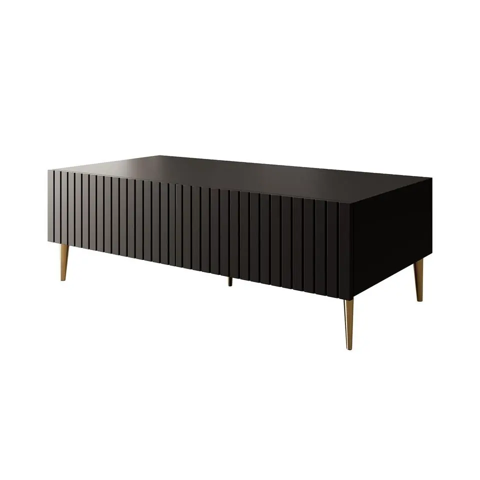 Meubella - Salontafel King - Mat Zwart - 120 cm