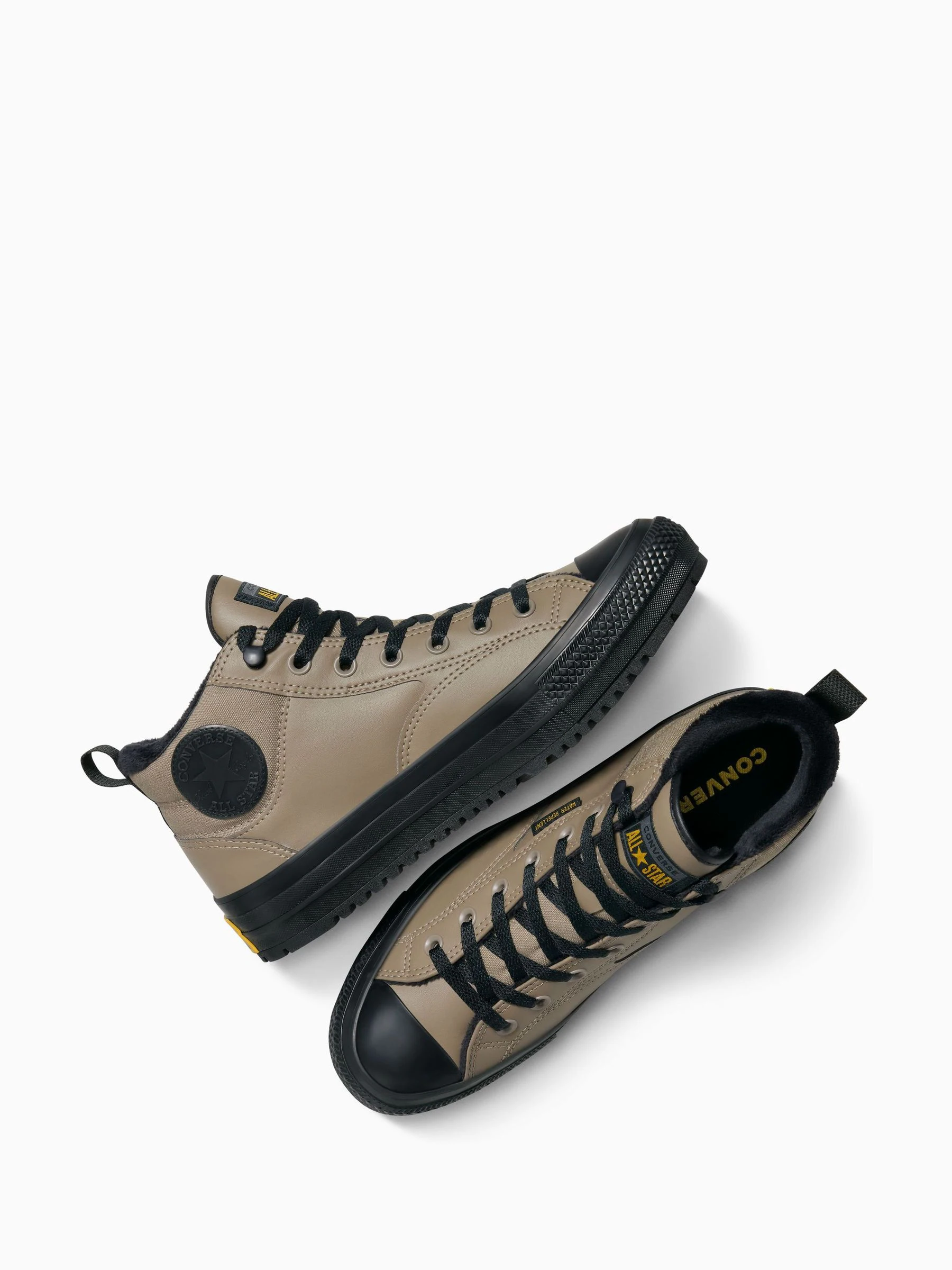 Grijs - Converse Chuck Taylor All Star Malden Street Mid Top Trainers