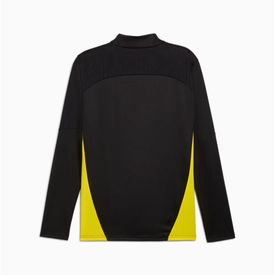 Dortmund Maillot d'Entraînement Avant-Match Fermeture Éclair 1/4 - Noir/Faster Yellow