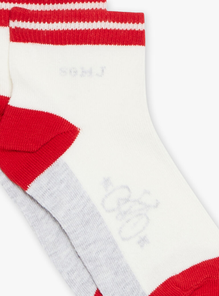 Lot de 3 chaussettes basses assorties