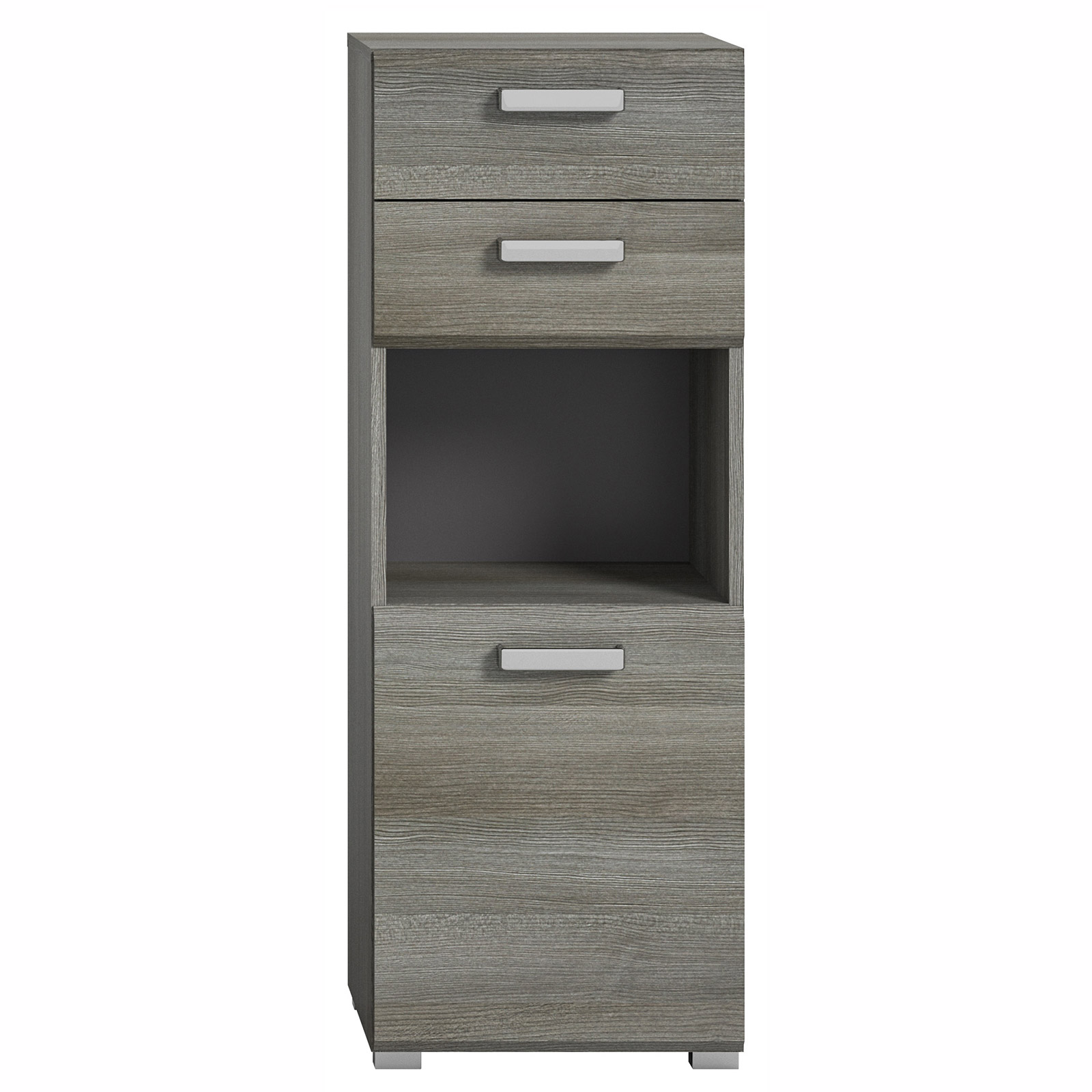 Highboard SILVER - Rauchsilber - 109 cm
