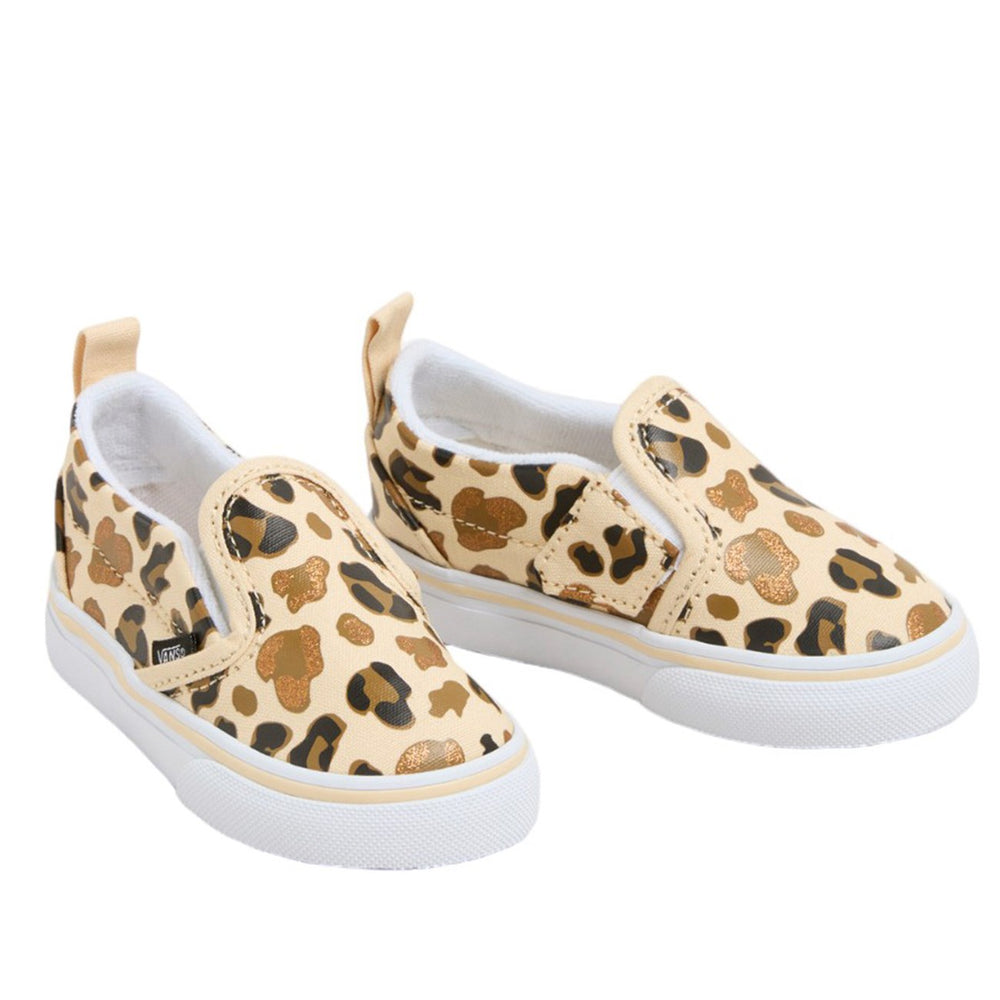 Køb VANS Leopard Glitter BROWN/TRUE WHITE Slip-On V