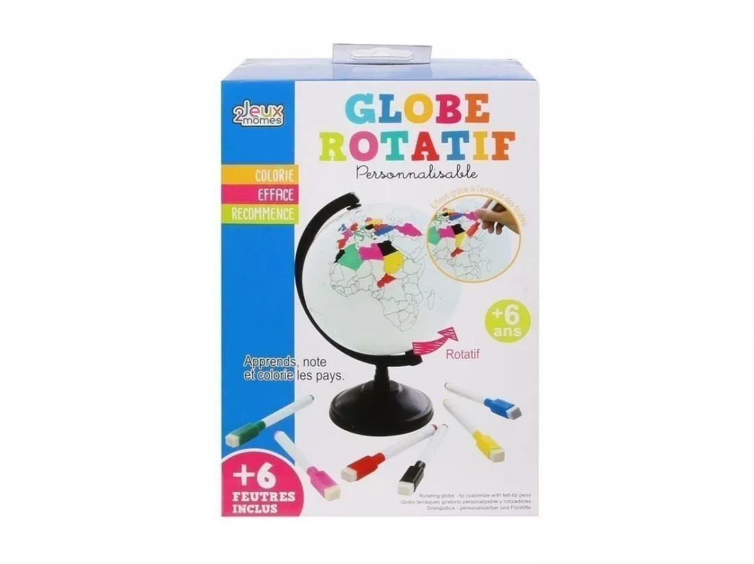 Globe terrestre à personnaliser