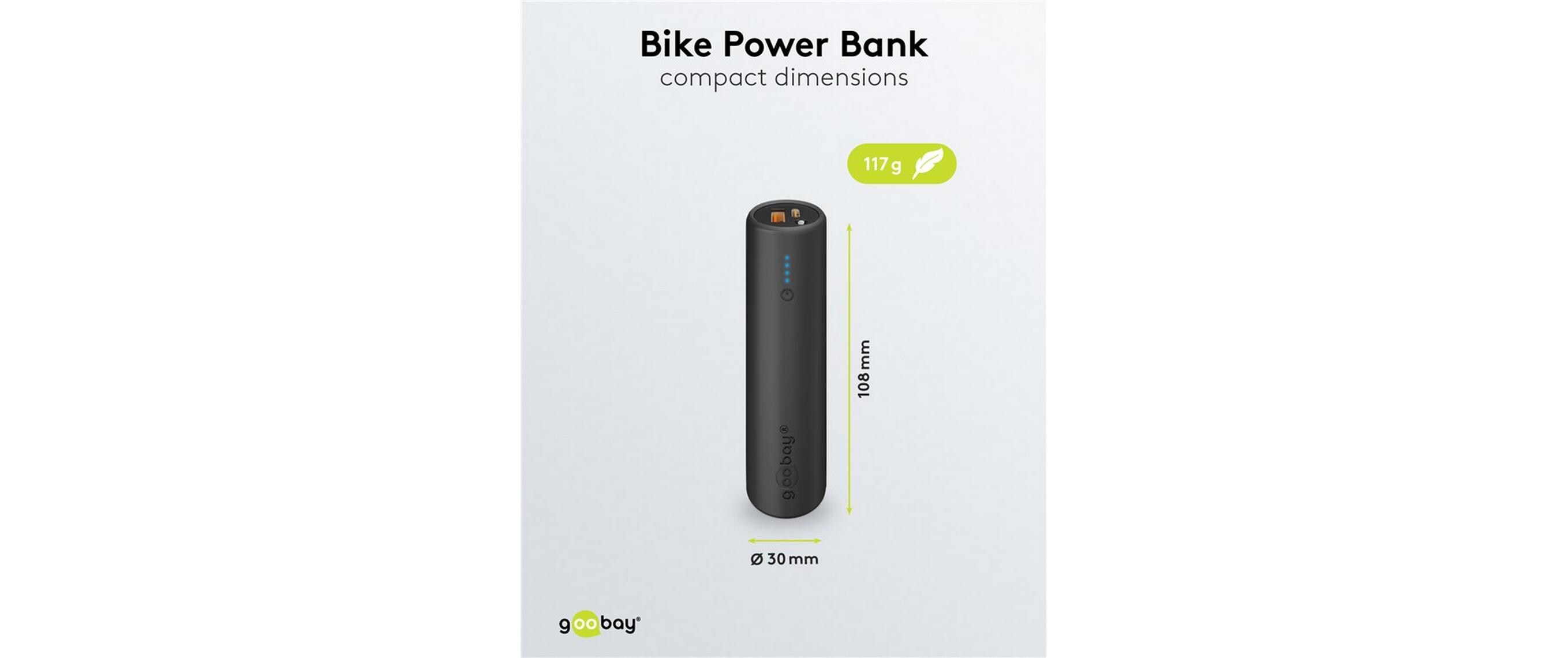 Powerbank Bike 5000 mAhBike-Powerbank inkl. Fahrradhalterung