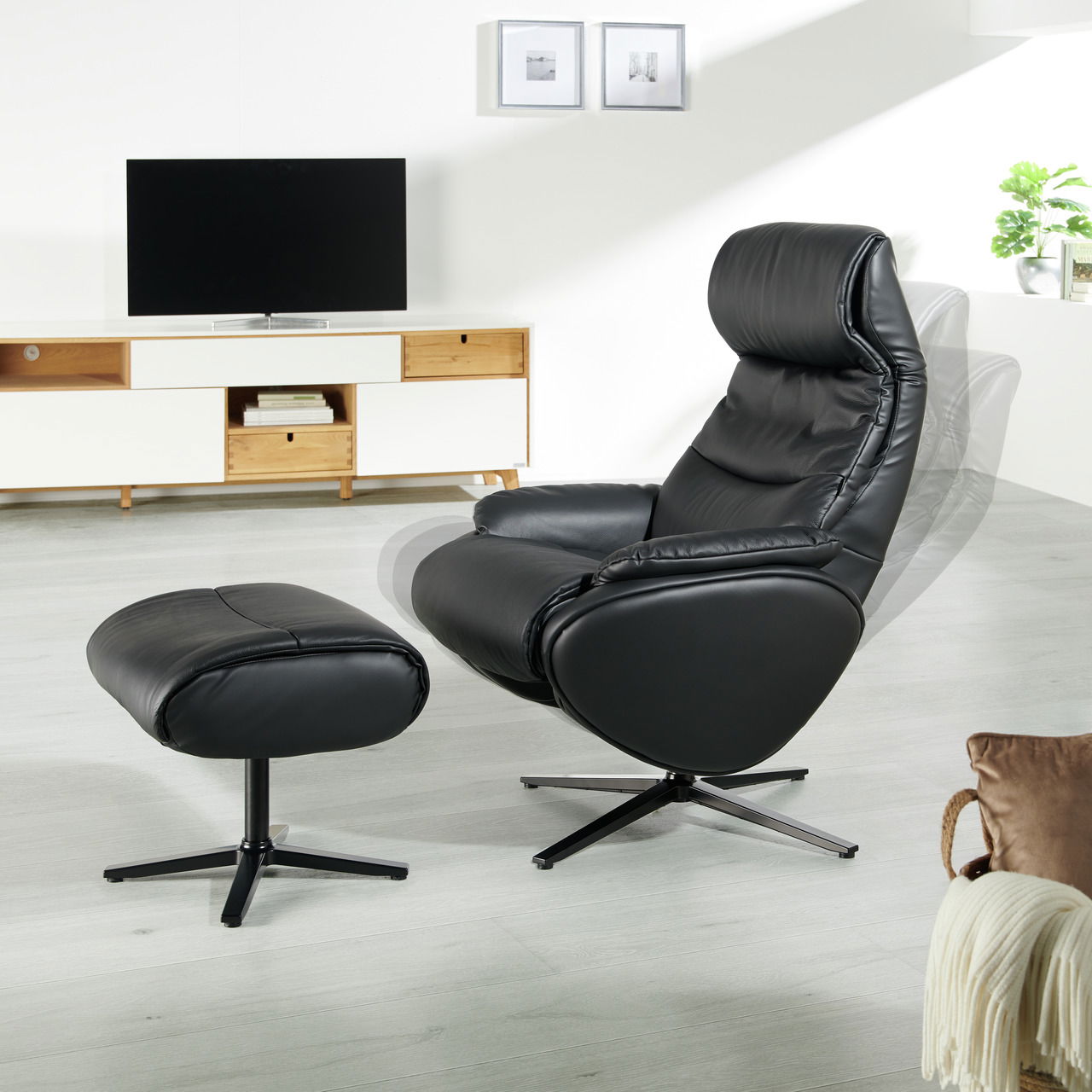 XORA Relaxsessel mit Hocker ALPHA 216