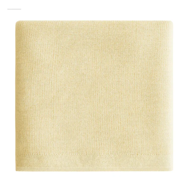 Hvid Couverture Felix Laine Mérinos | Jaune pâle