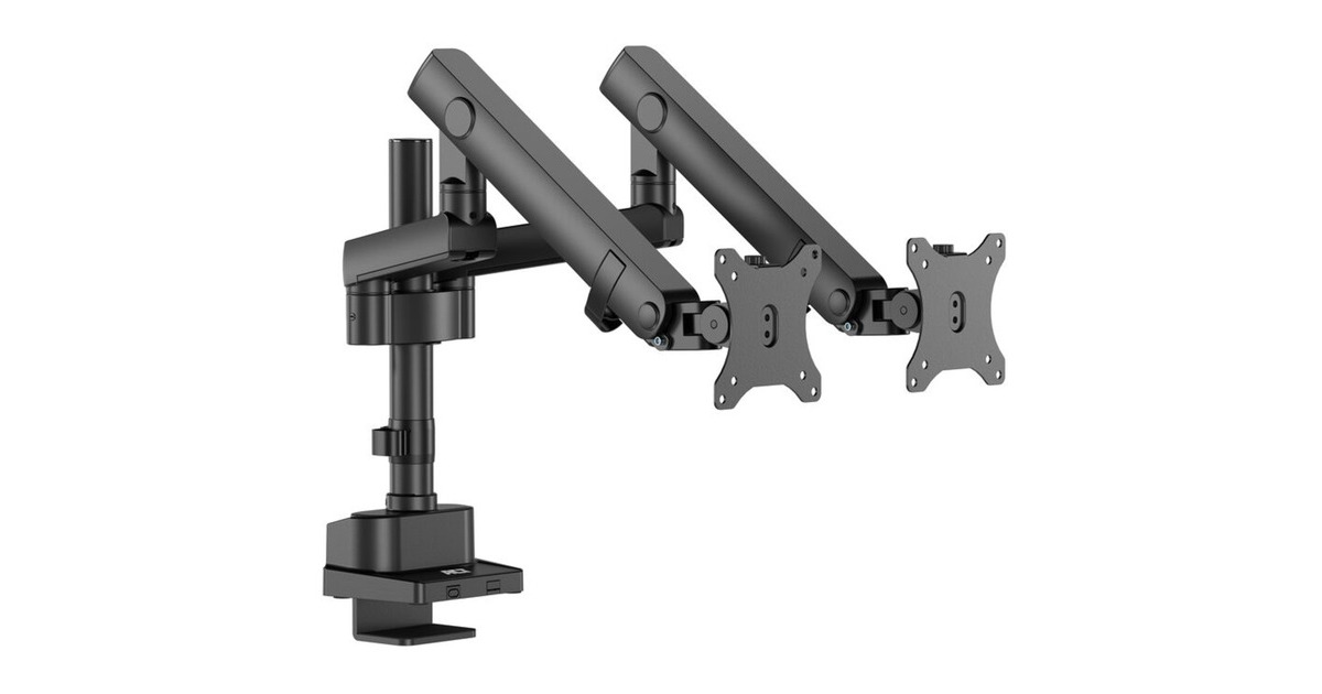 ACT ConnectivityMonitorarm office solid pro, mechanische veer, 2 monitoren  (Zwart)