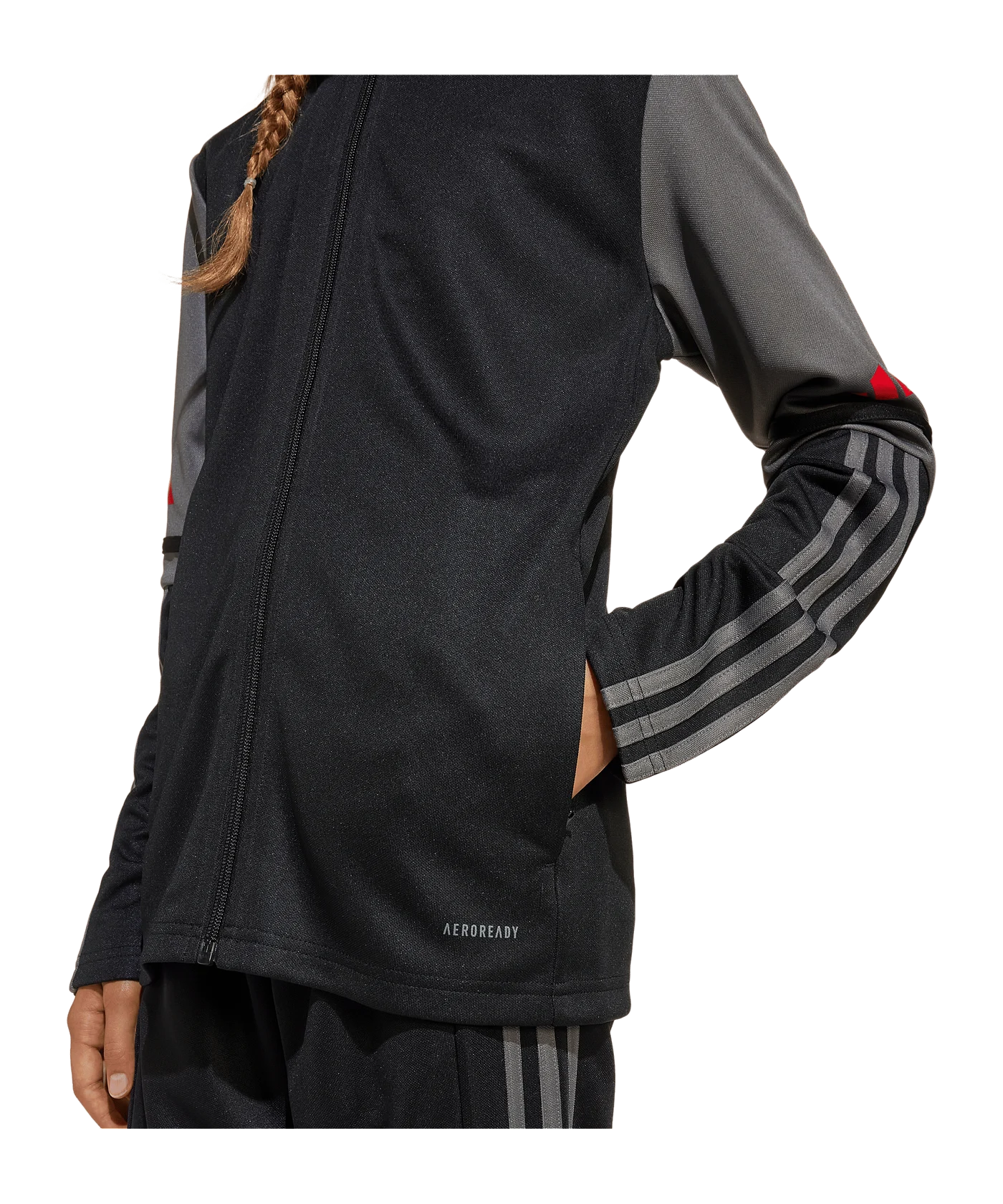 adidas Squadra 25 Trainingsjacke Kids Schwarz