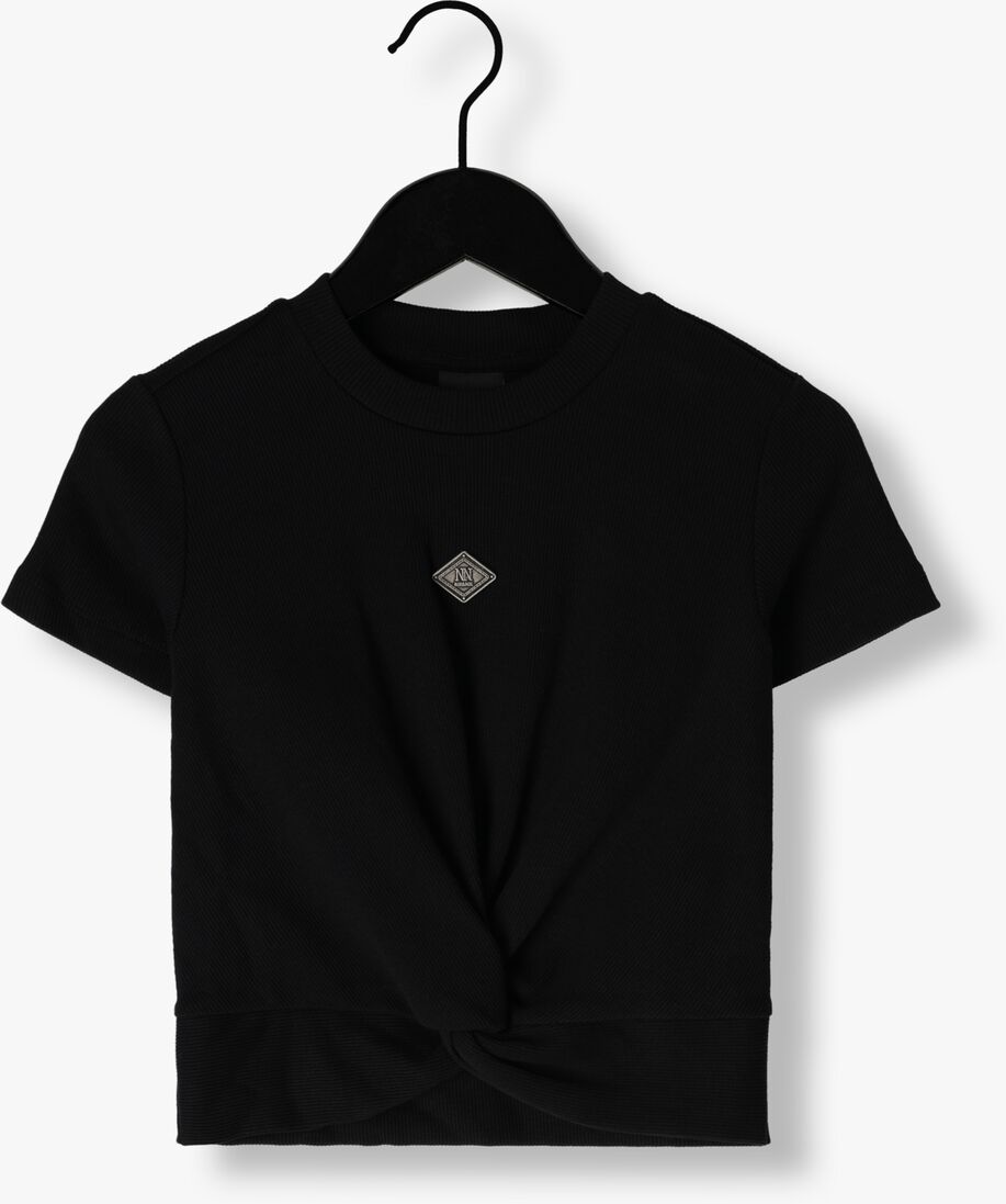 NIK & NIK zwarte nik & nik t-shirt knot rib t-shirt