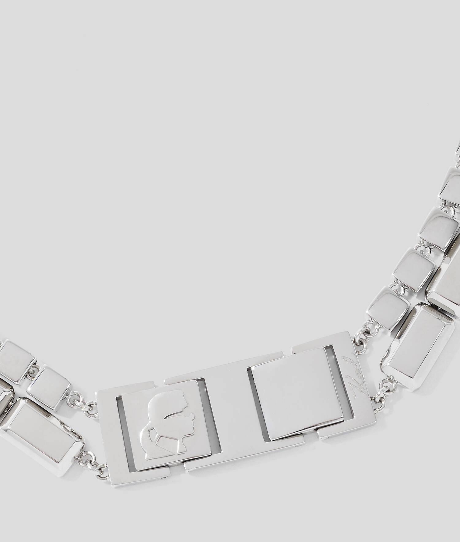 Collier de cristaux pavés KARL Signature - Argent