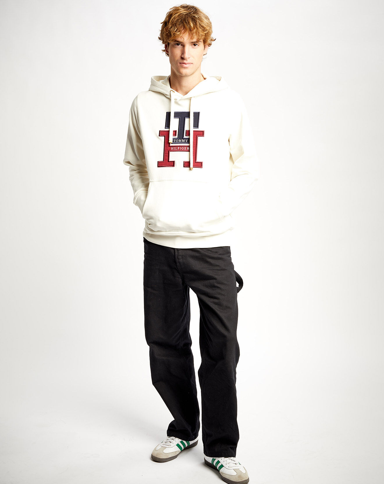 Tommy Hilfiger Sweat à capuche Lux Monogram écru