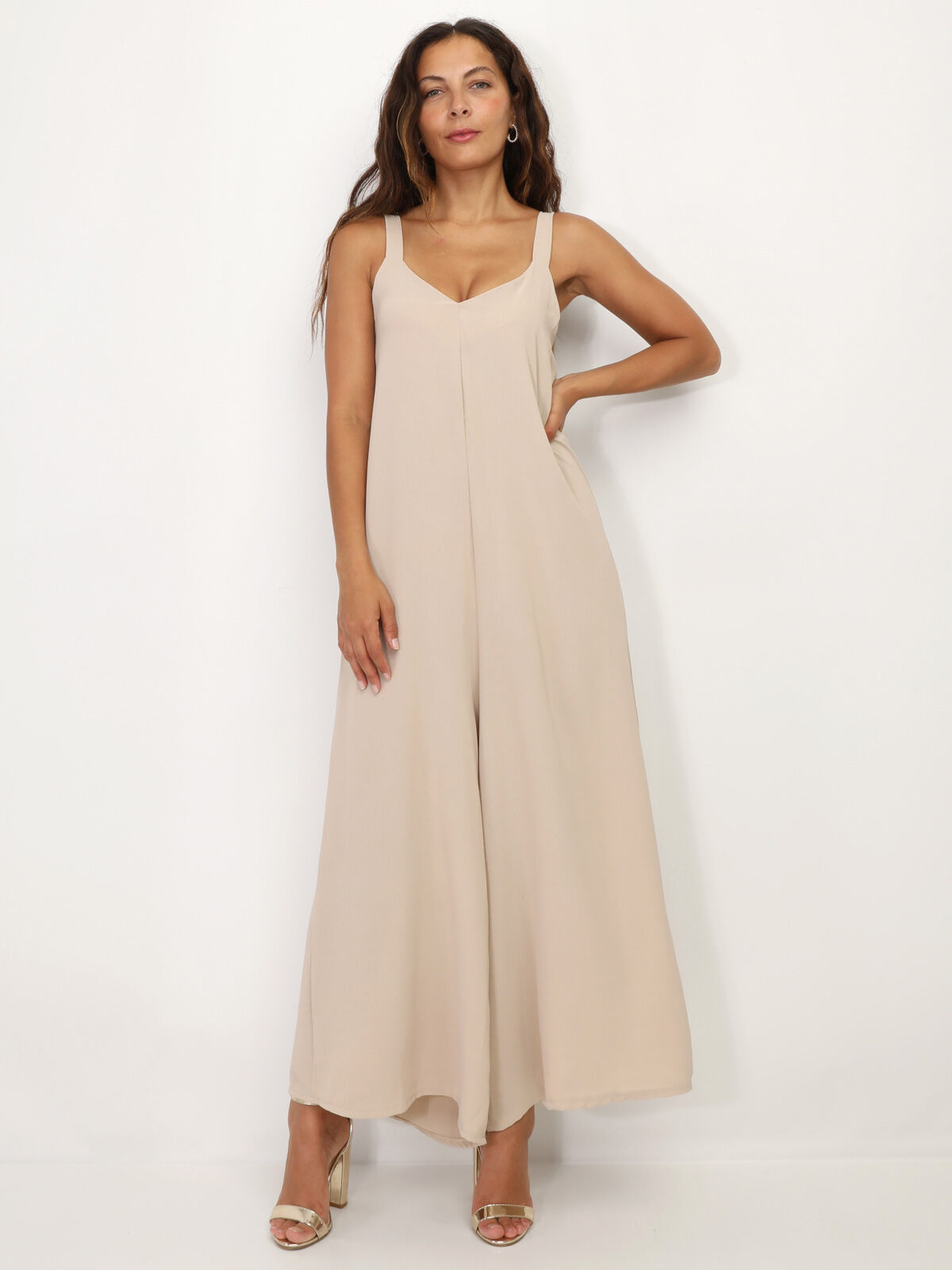 Combinaison fluide oversize- Beige